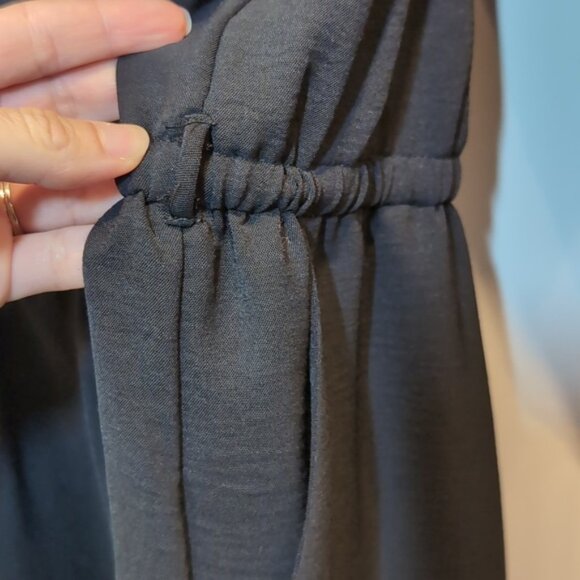 Calvin Klein Drawstring Tie Playsuit Dressy Romper Shorts 3/4 Sleeves Party - Picture 13 of 16